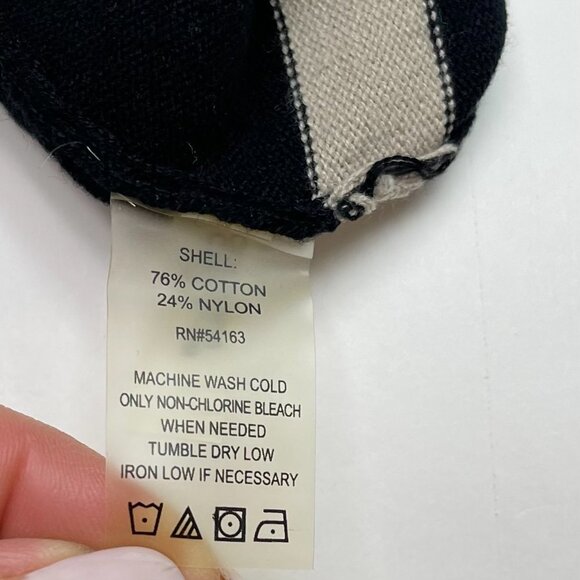 Calvin Klein Women’s Tan and Black Striped Half Sleeve Knit Mini Dress, Size M - Picture 15 of 15